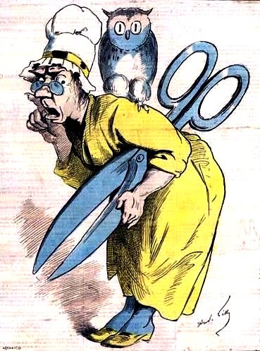 Мадам Анастасия, или Цензура. Французская карикатура 1870-х