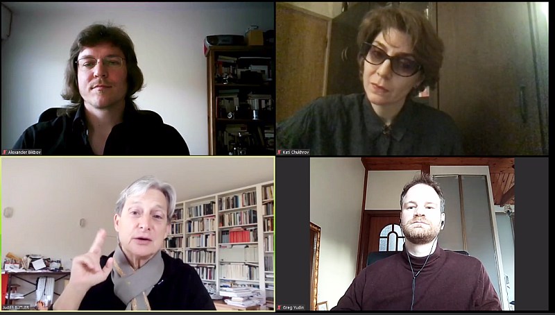 Discussion "Political Action beyond Co-presence" with Judith Butler, Keti Chukhrov and Alexander Bikbov, moderated by Grigory Yudin (MSSES, April 18, 2020)